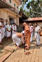 HH Swamiji's visit to Shri Venkatramana Temple Goshala at Karkala (14 Feb 2025)